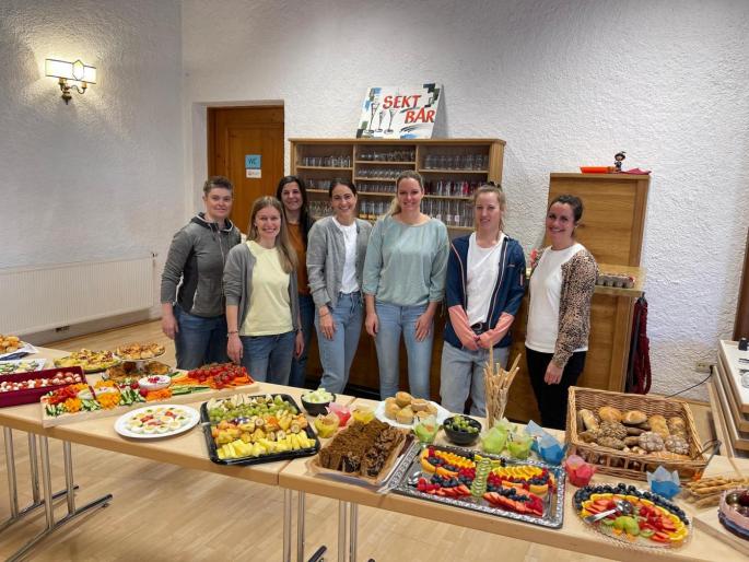 HelferInnen bei der Gesunden Jause am 13. 3. 26